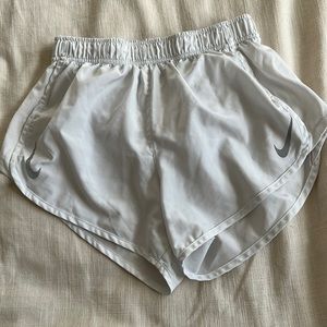Women’s White Nike Dri-Fit Shorts